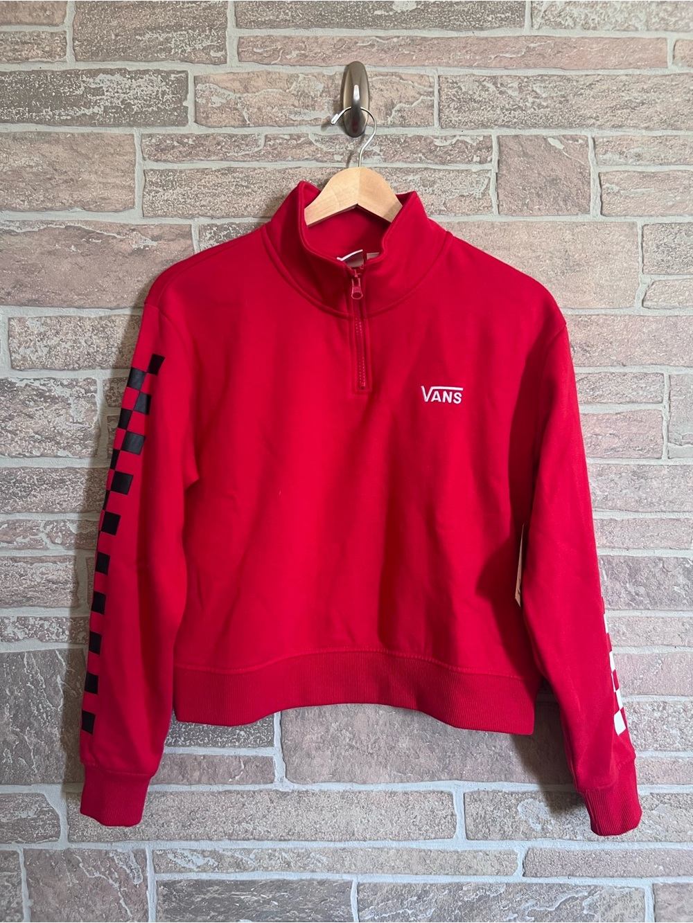 Vans Quarter Zip Classic Checker Sweatshirt
